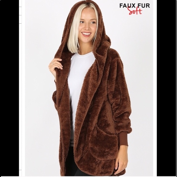 A Girl Thing Jackets & Blazers - 2 left❤️2 for $40 ❤️faux fur brown jacket